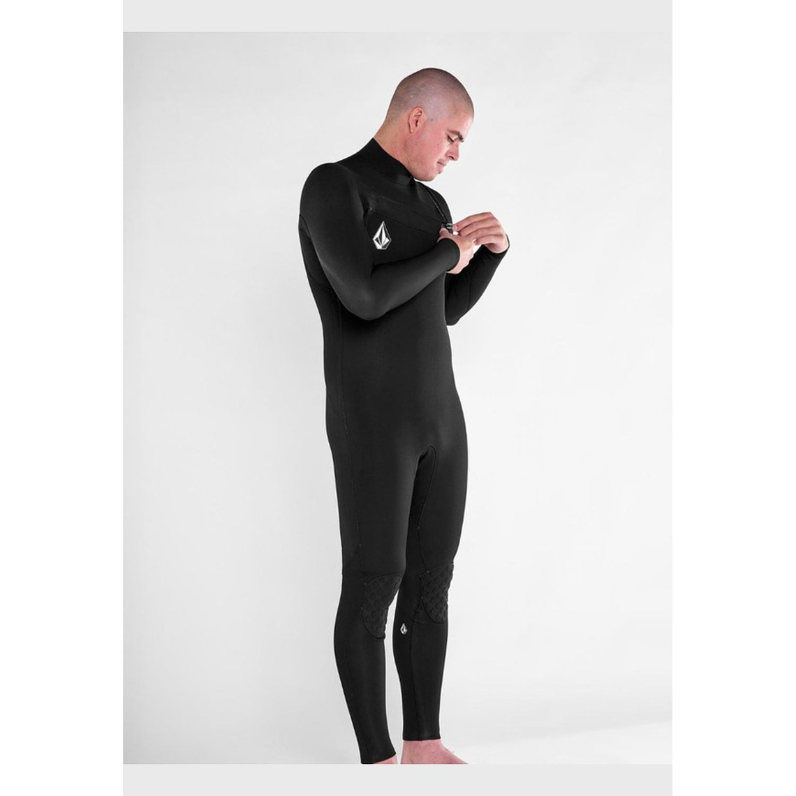 Traje Agua 4/3Mm Chest Zip Fullsuit Negro Hombre Volcom J5 1
