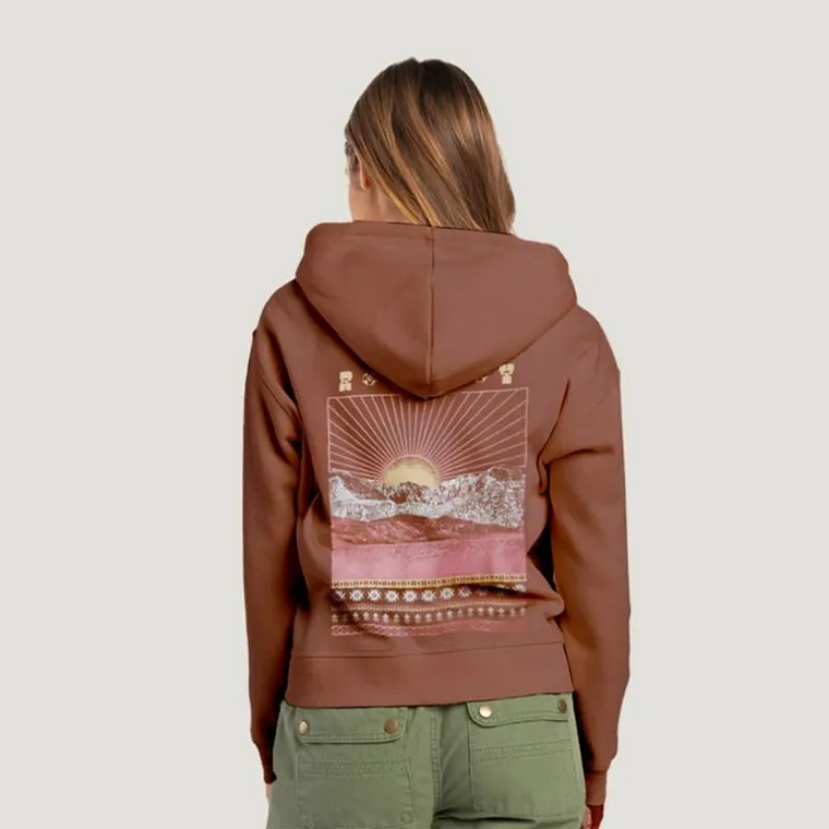 Poleron Roxy Lineup Oversized Zip Mujer 2