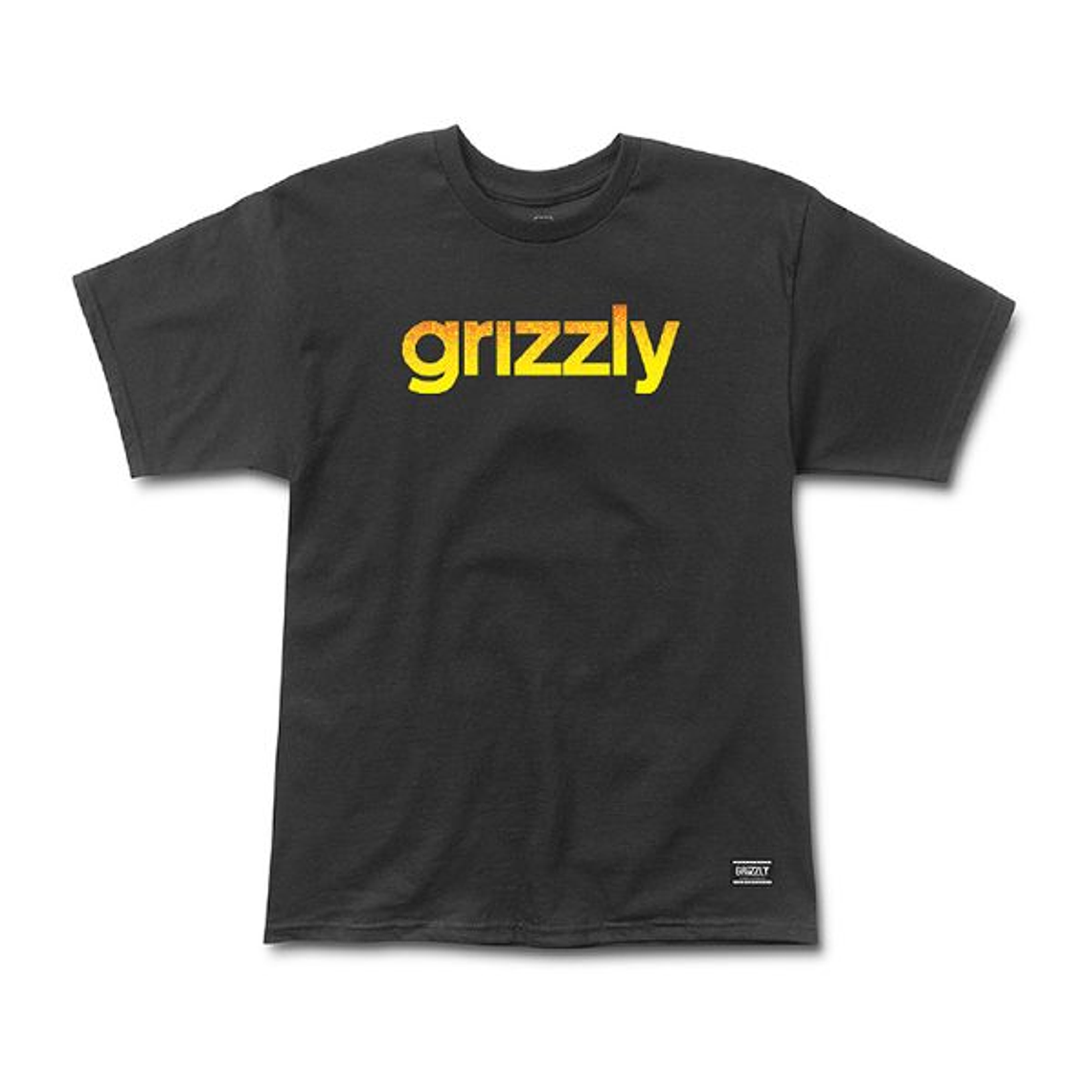 Polera Hombre Grizzly Griptape Lowercase Fadeaway Negro 1