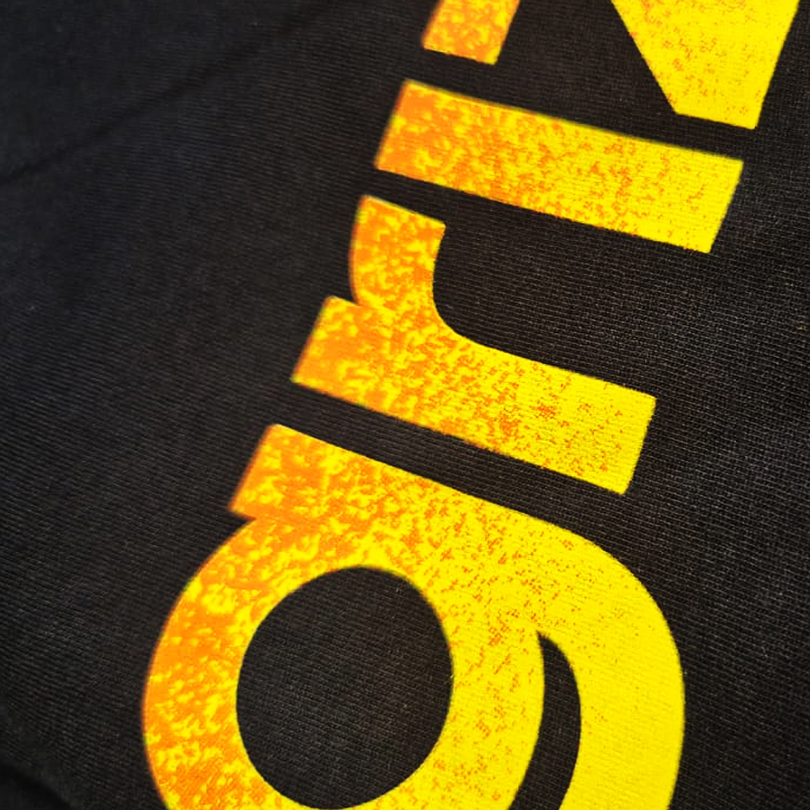 Polera Hombre Grizzly Griptape Lowercase Fadeaway Negro 3