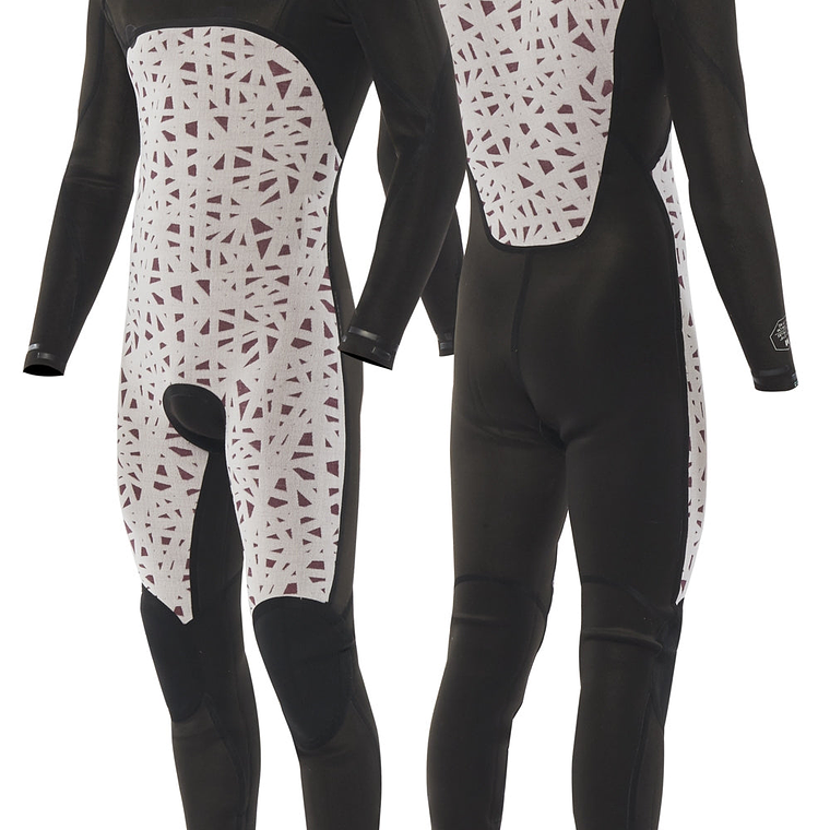 Traje de surf vissla 7 Seas 4-3 Full chest zip – No logos 3