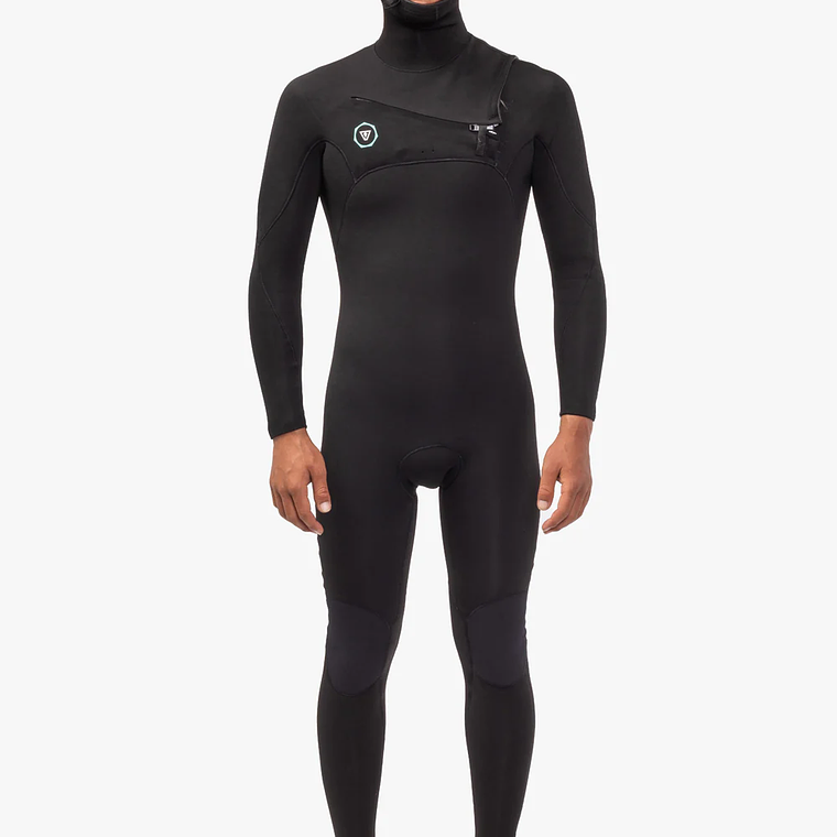 Traje de surf Vissla 7 Seas 4-3 Full Hooded chest zip 1