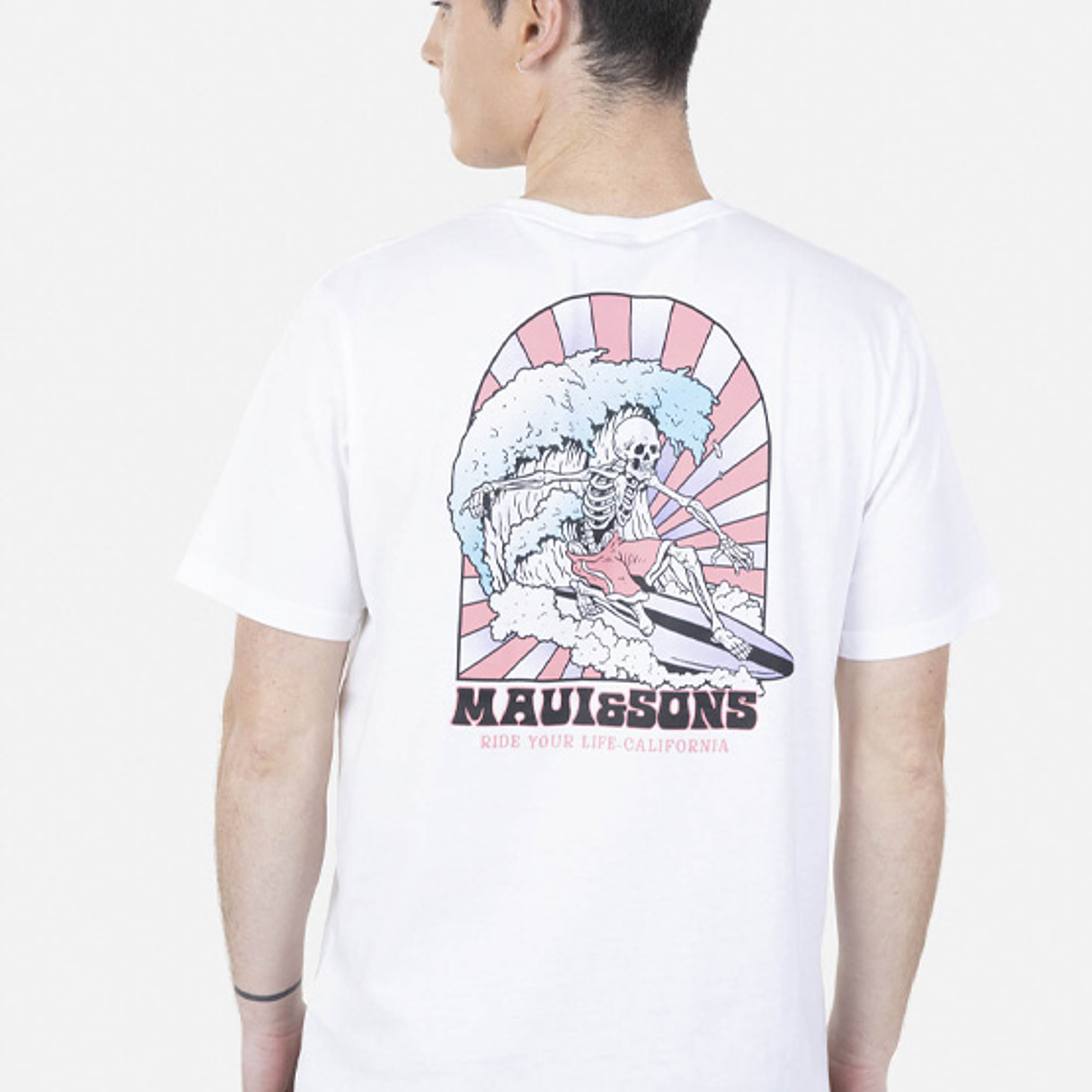 POLERA MANGA CORTA HOMBRE MAUI AND SONS YUO 3