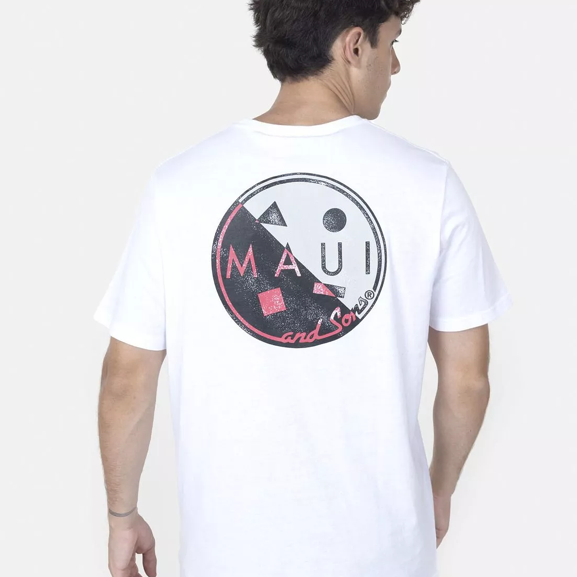 Polera MID COOKIE DUE SS TEE Blanco Maui and Sons 2