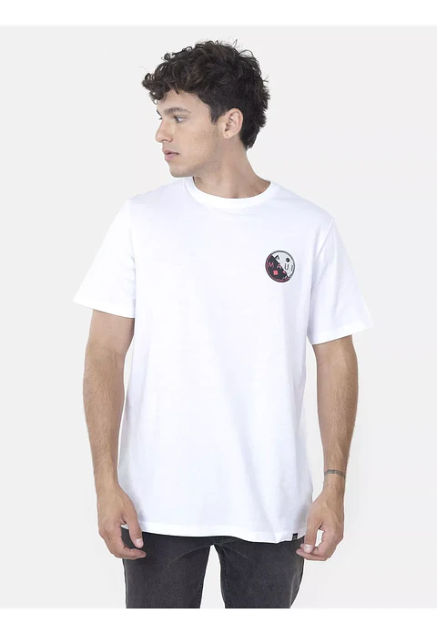 Polera MID COOKIE DUE SS TEE Blanco Maui and Sons