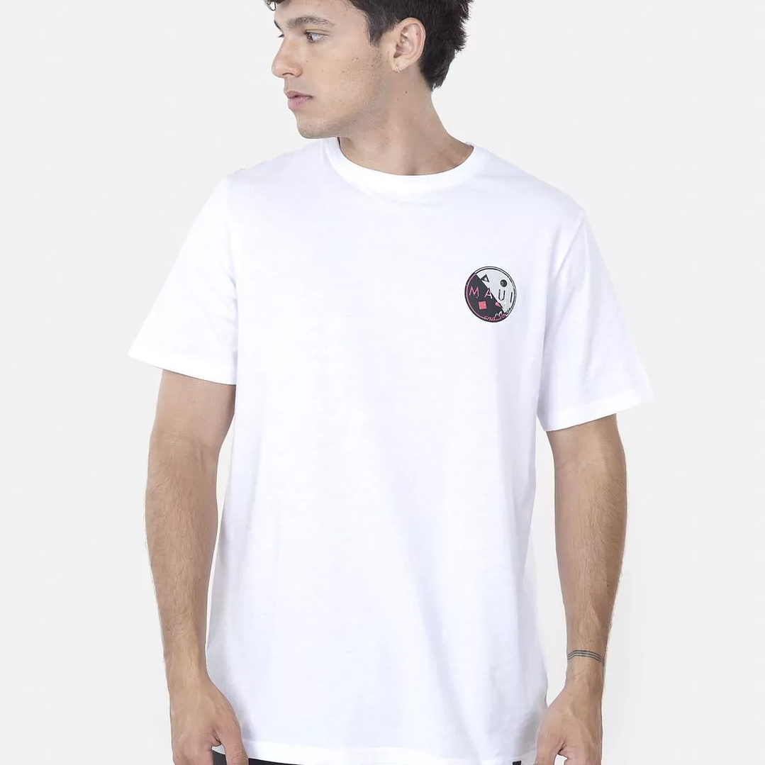 Polera MID COOKIE DUE SS TEE Blanco Maui and Sons 1