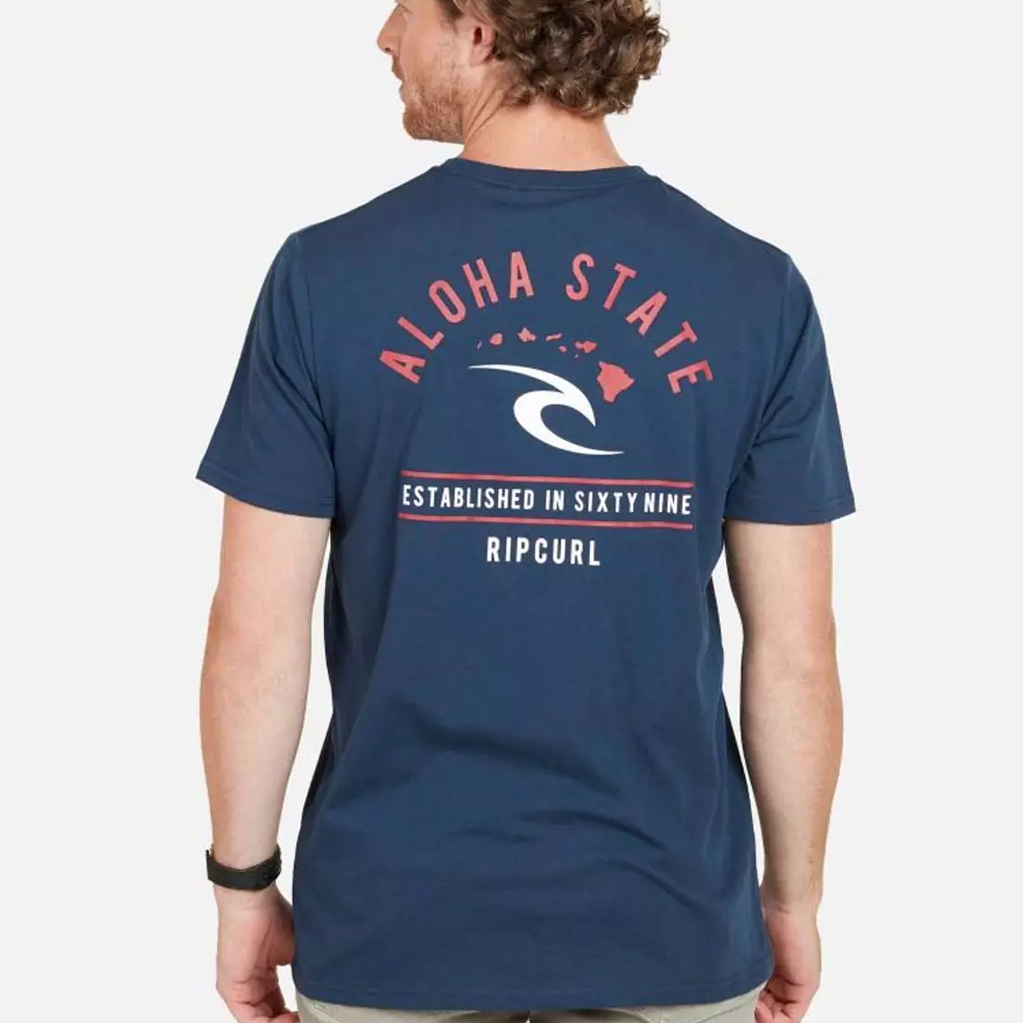 Polera ALOHA STATE Marino Rip Curl 2