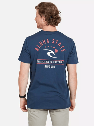 Polera ALOHA STATE Marino Rip Curl