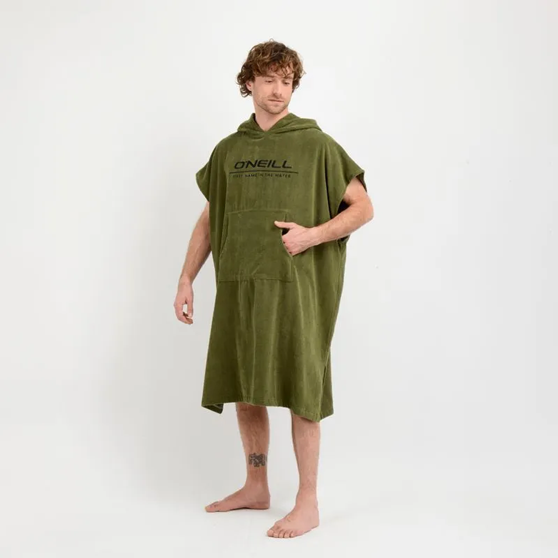 Poncho toalla Oneill cali verde oscuro 4