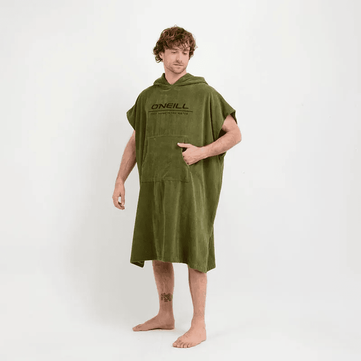 Poncho toalla Oneill cali verde oscuro 4