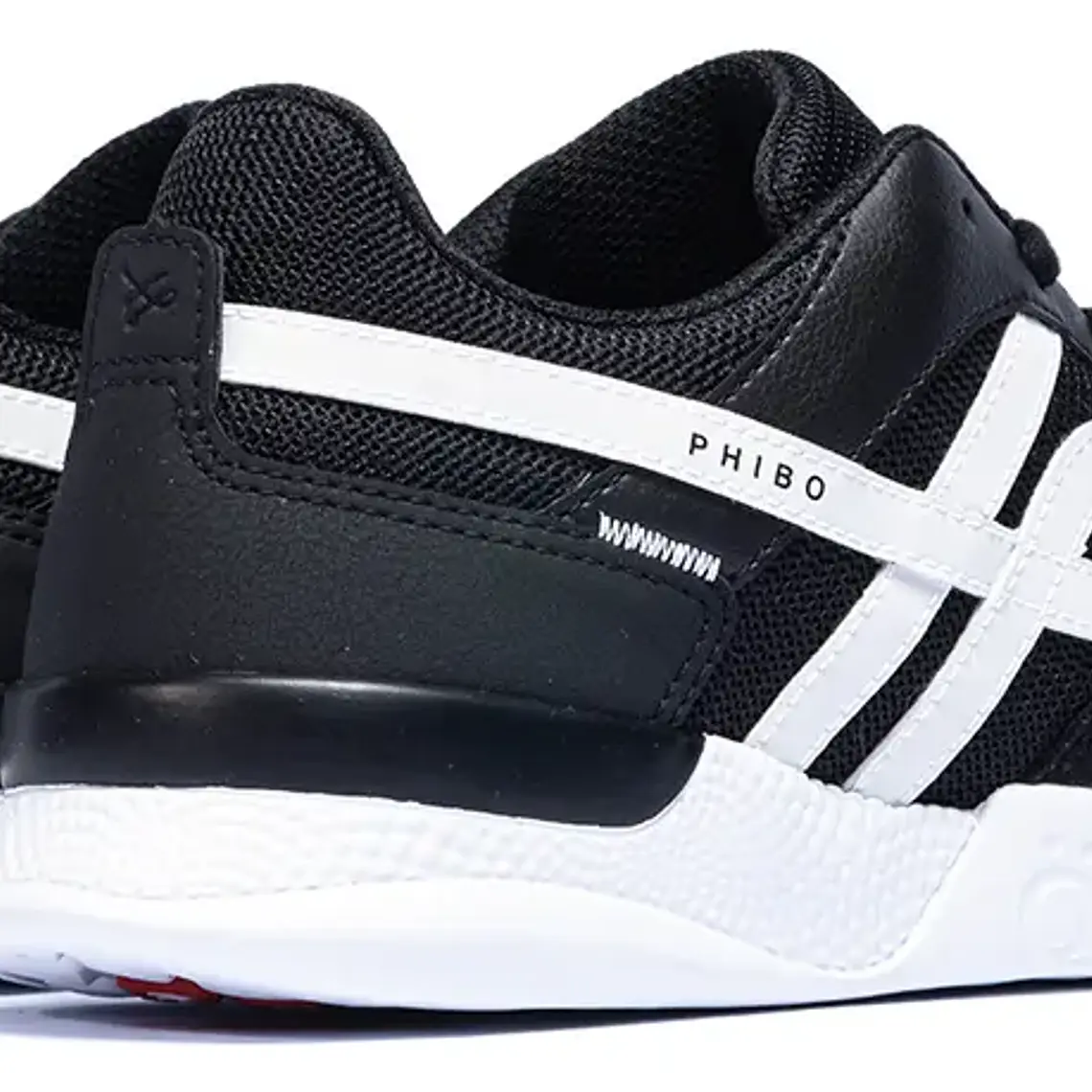 Zapatillas Hombre Ous Phibo 1123 Pb Refletivo Negro Blanco 3