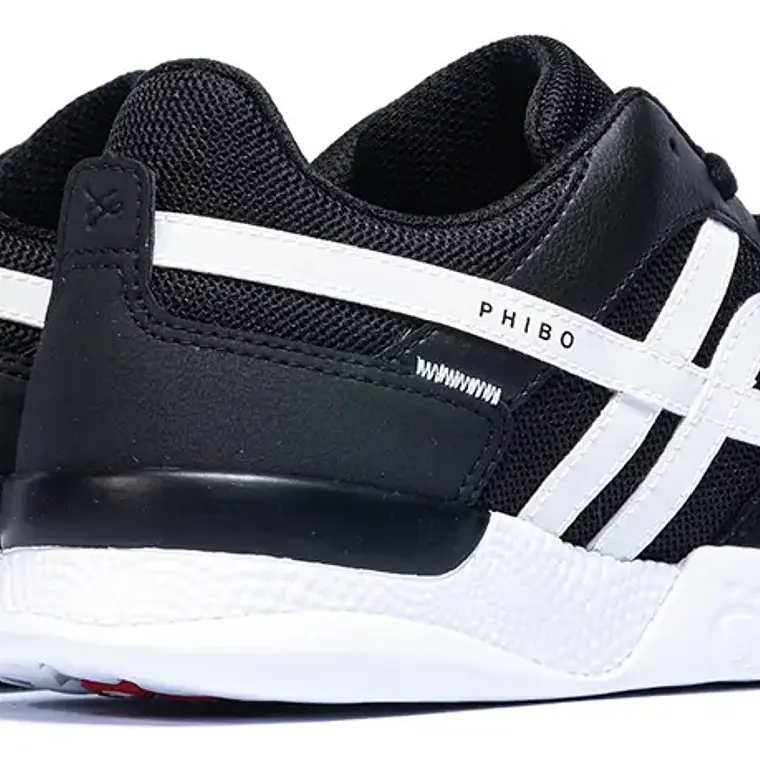 Zapatillas Hombre Ous Phibo 1123 Pb Refletivo Negro Blanco 3