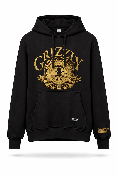 Polerón Grizzly Griptape - Beware Of The Bear (Black/Gold)