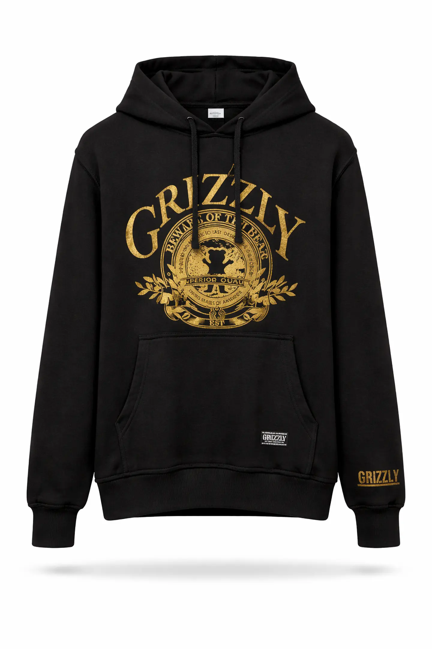 Polerón Grizzly Griptape - Beware Of The Bear (Black/Gold) 1