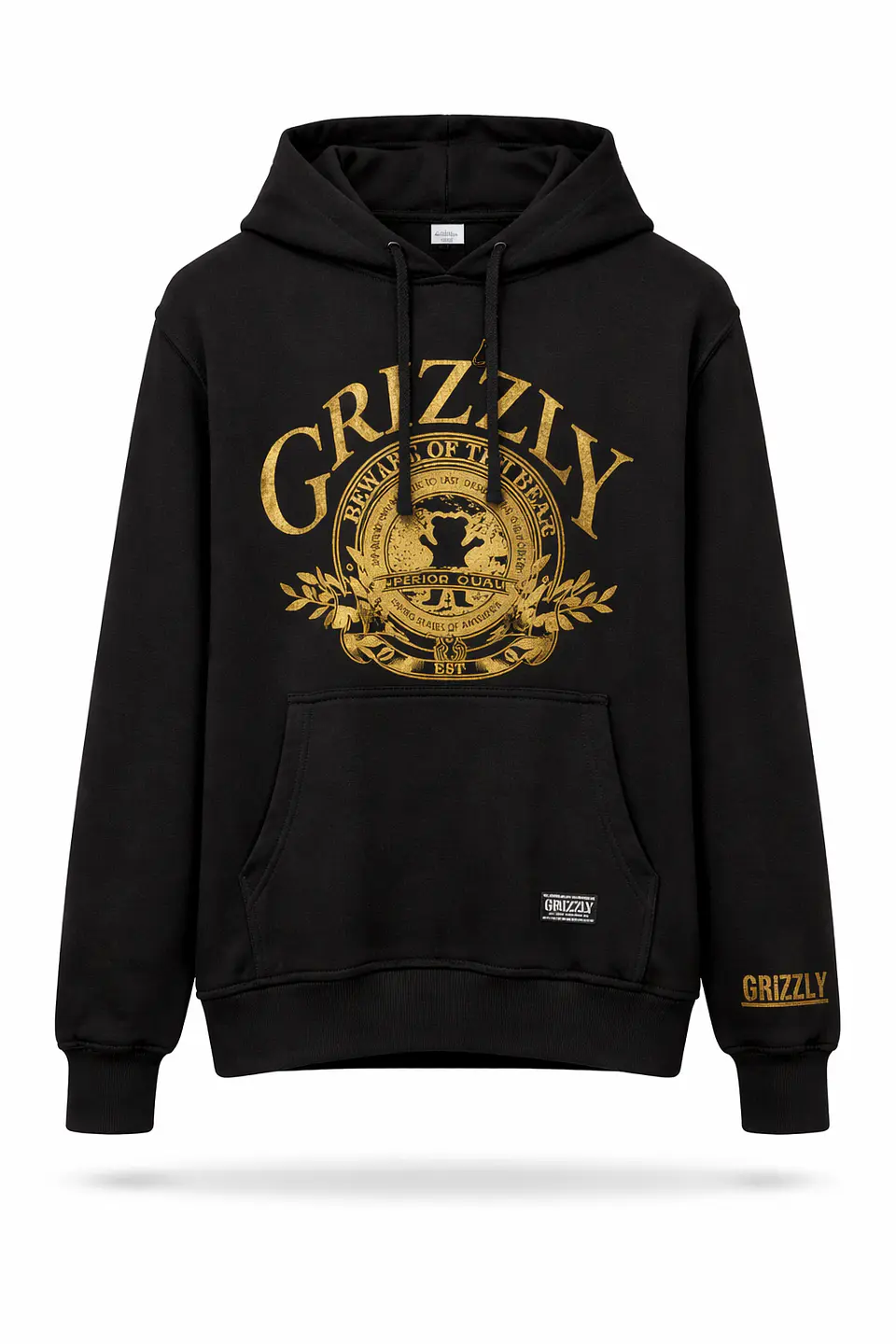 Polerón Grizzly Griptape - Beware Of The Bear (Black/Gold) 1