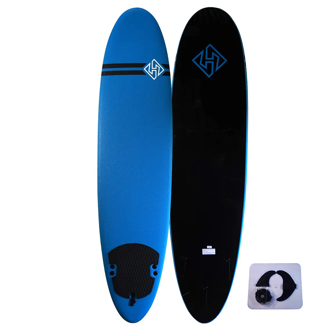 TABLA DE SURF SoftBoard HUBB 7,6″ AQUA BLUE - BLACK 1