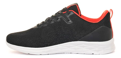 Kappa Logo Rostie Black Red Blaze