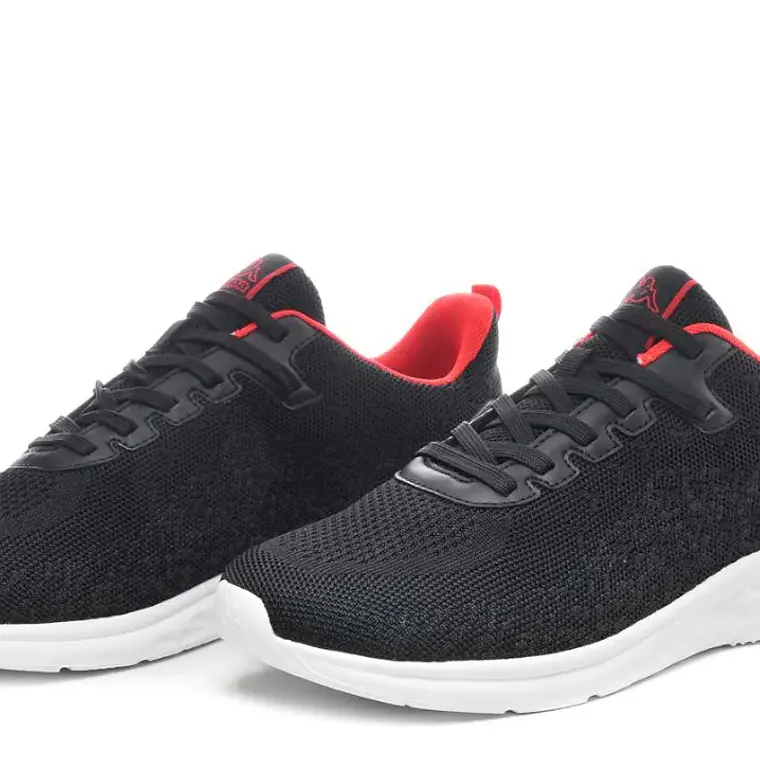 Kappa Logo Rostie Black Red Blaze 2
