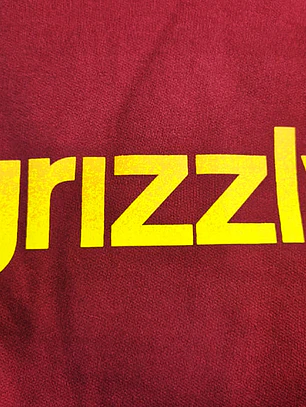 Poleron Hoodie Hombre Grizzly Griptape Lowercase Fadeaway Burdeo