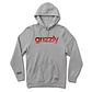  Hoodie Hombre Grizzly Griptape Lowercase Fadeaway Gris - Miniatura 1
