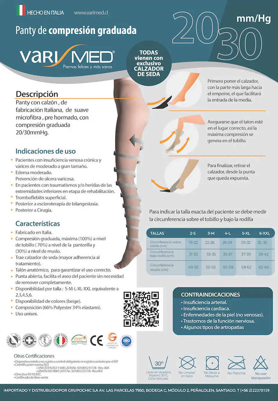 PANTYS MICROFIBRA  280 COMPRESION 20-30mmHG PUNTA ABIERTA  2
