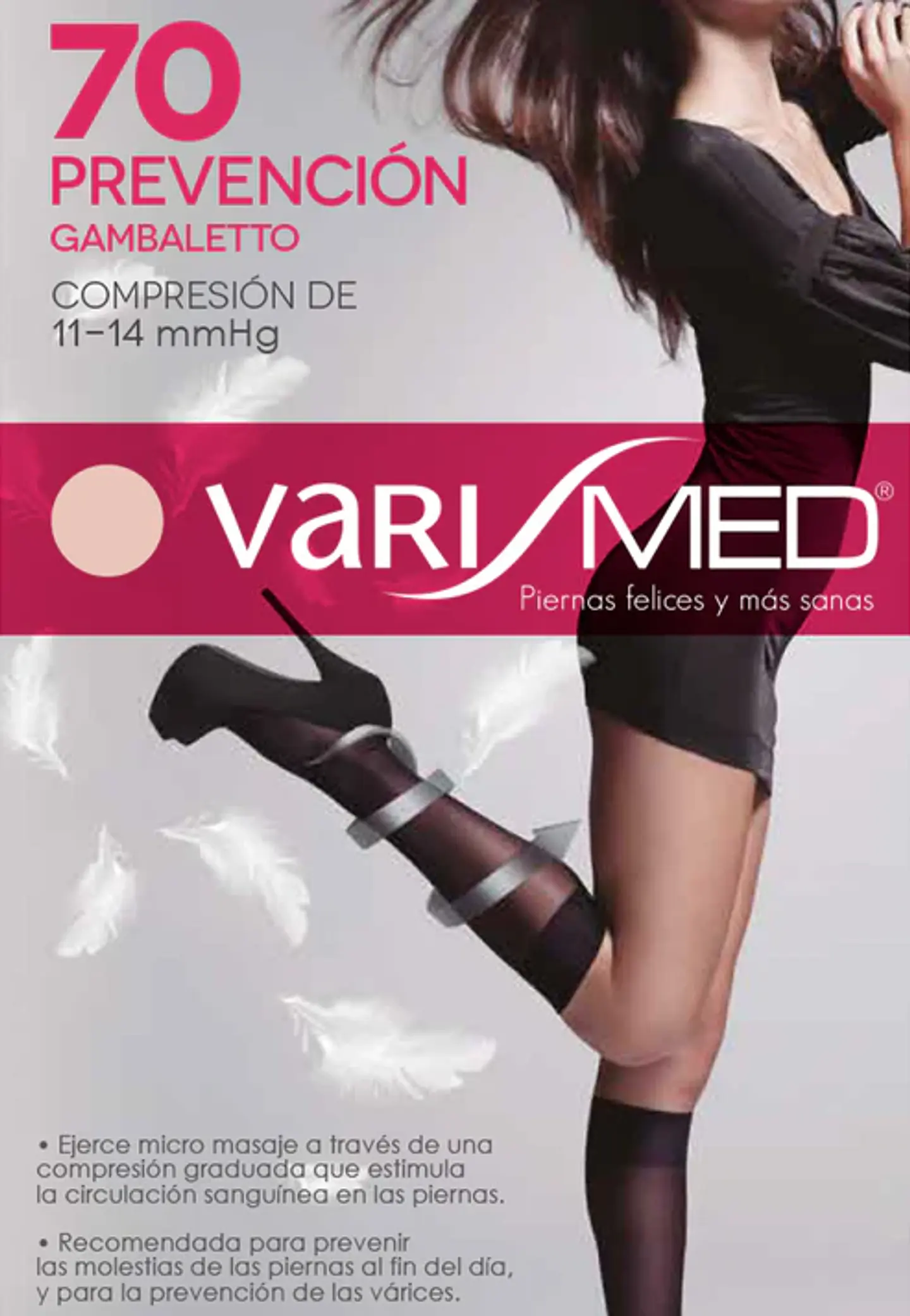 Mini media Varimed 70 compresión graduada 11-14 mmHg 1