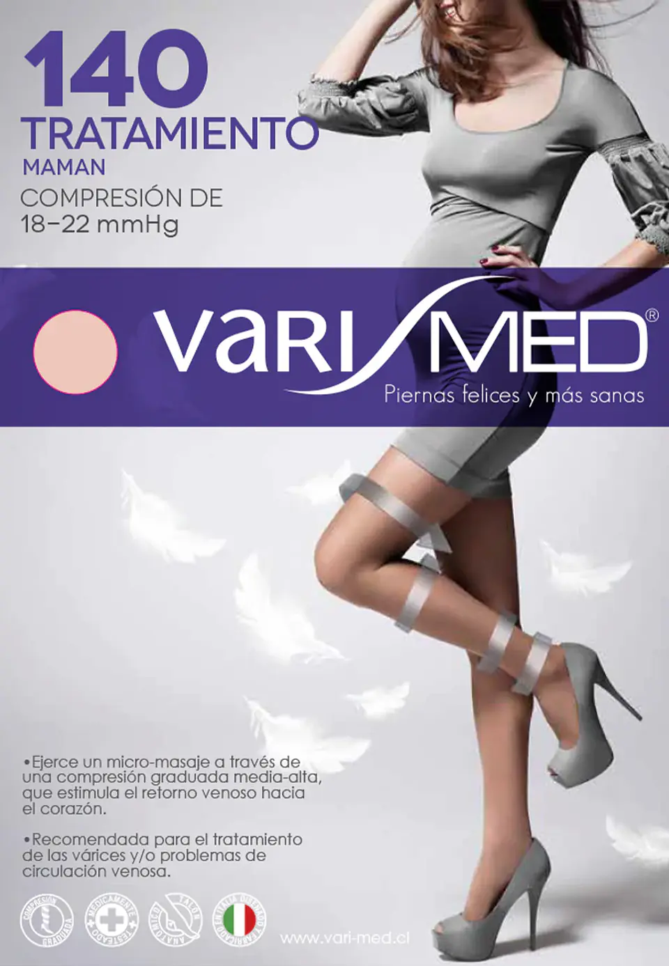 Panty Mamam Varimed 140 compresión graduada 18-22 mmHg = 15-20 mmHg 1