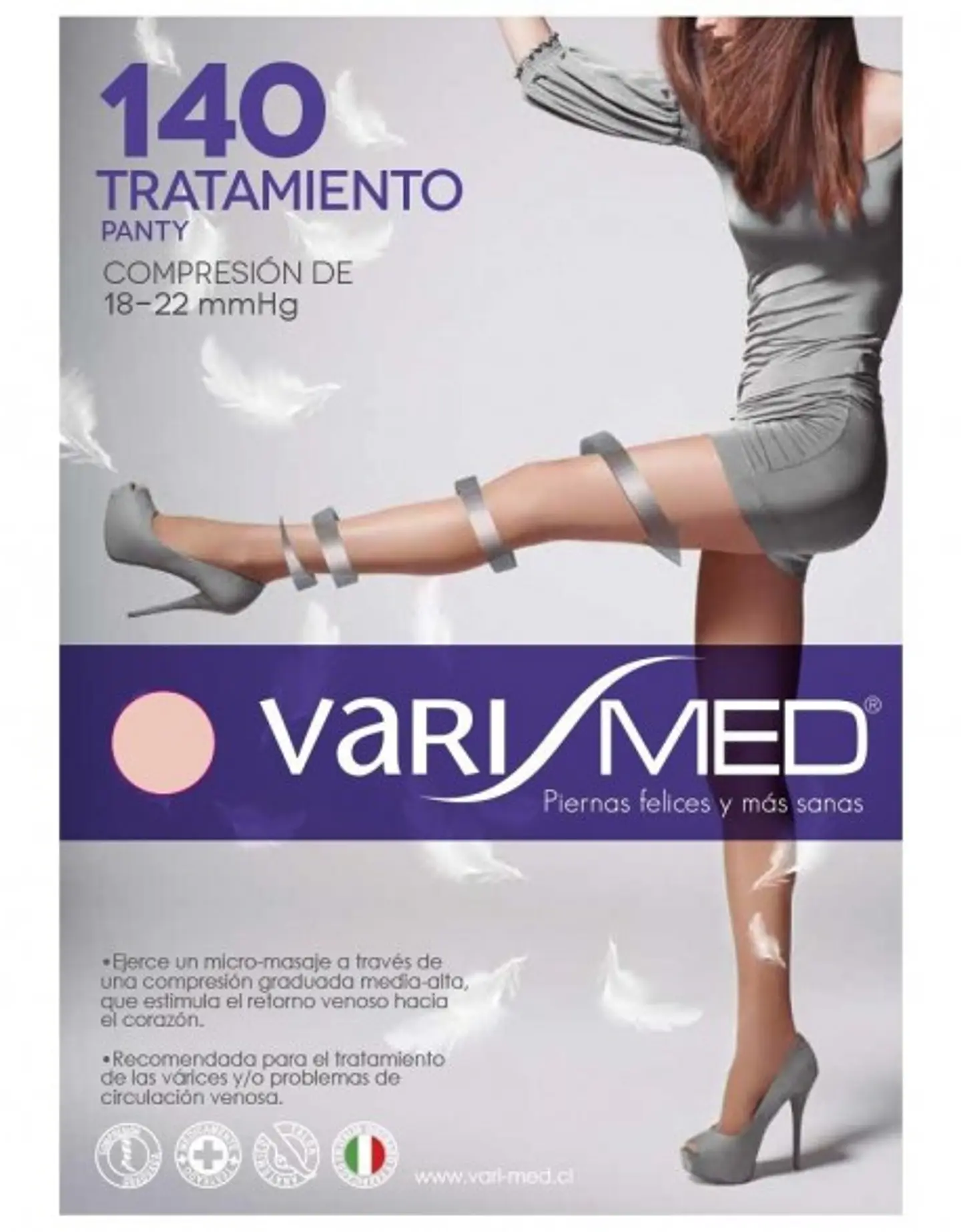 PANTY 140 VARIMED CON COMPRESIÓN GRADUADA 18 22 MmHg 1