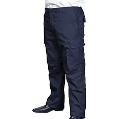 Pantalón Cargo Poplin con Forro Polar Cintura Elasticada