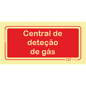 Sinal de Central de Deteção de Gás