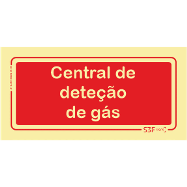 Sinal de Central de Deteção de Gás