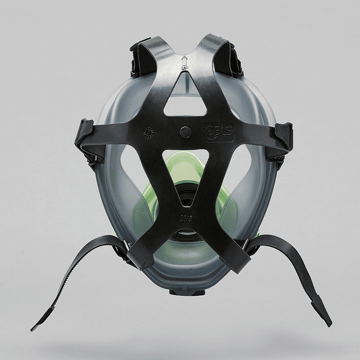 Máscara Facial Completa Em Borracha - BLS 3