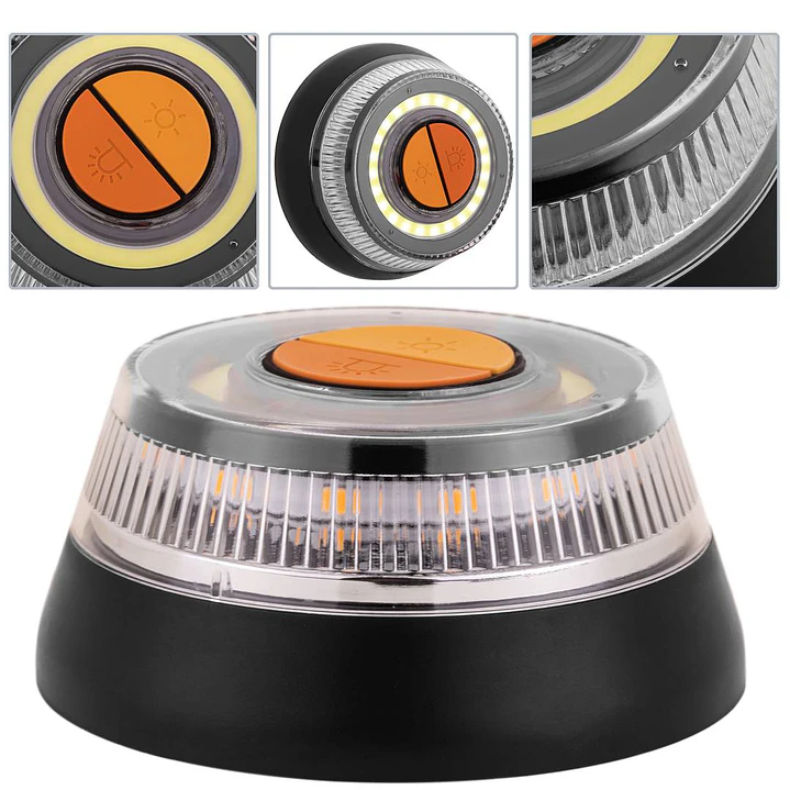 Farol de emergência V16 com lanterna embutida 2