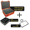 Combo Caja Pelican 1550 interior espuma PNP + División Acolchada + Panel Frame