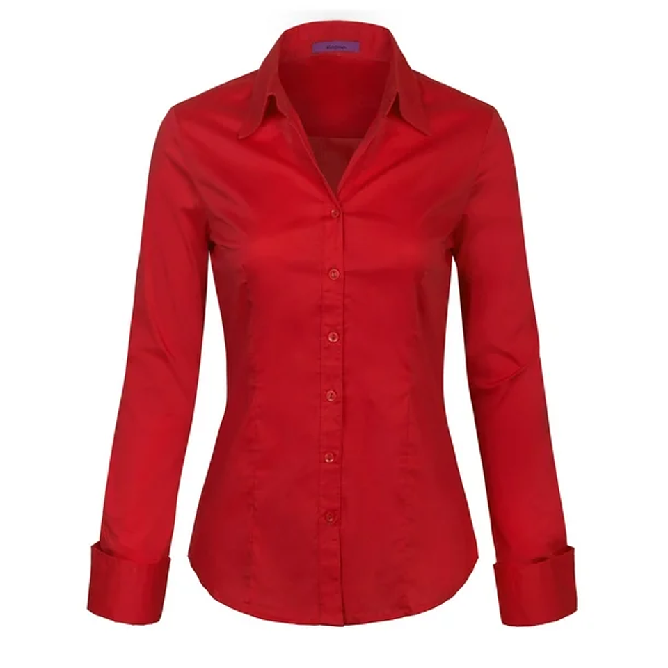 BLUSA OXFORD MANGA LARGA 3