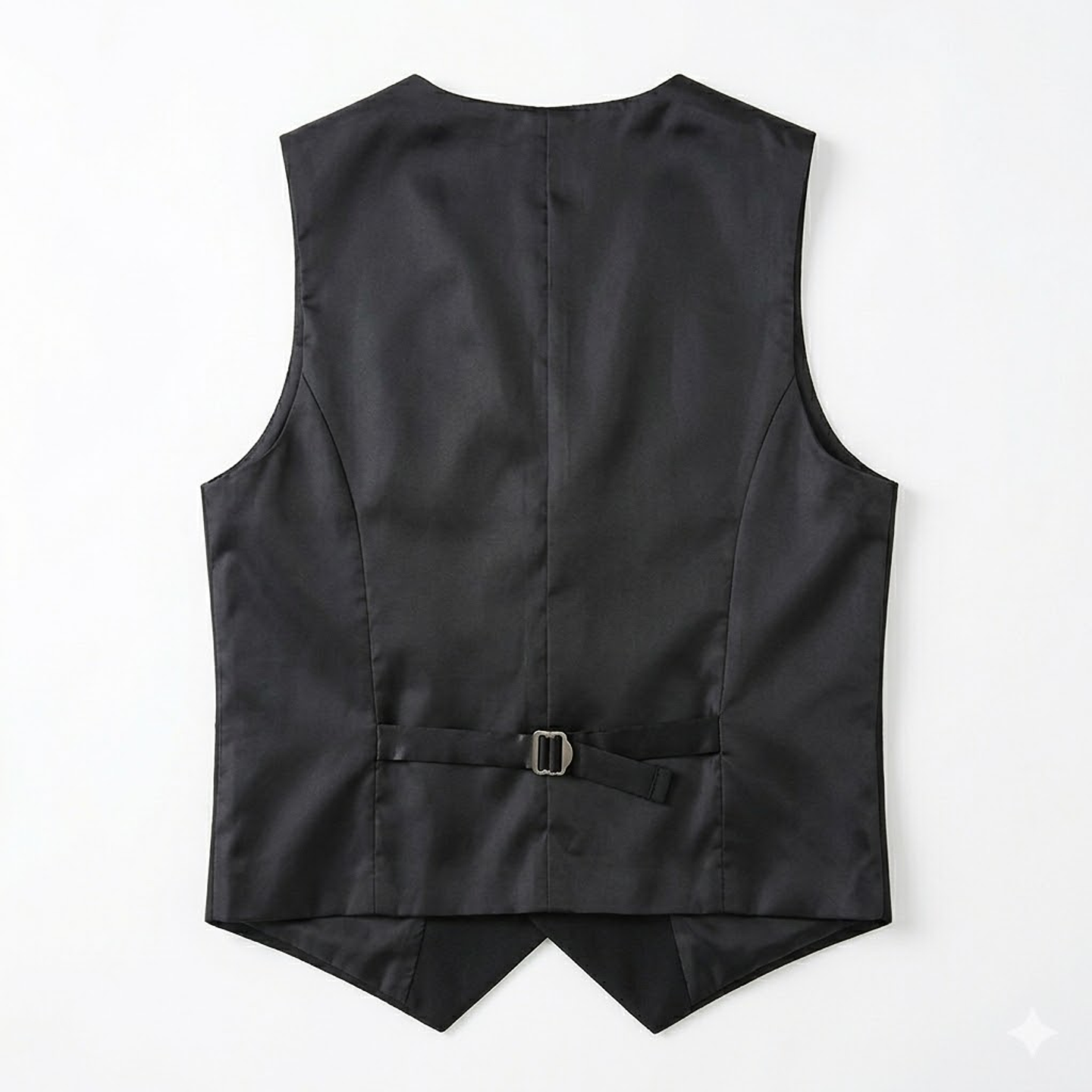 Chaleco Mozo Negro Tela lisa  2