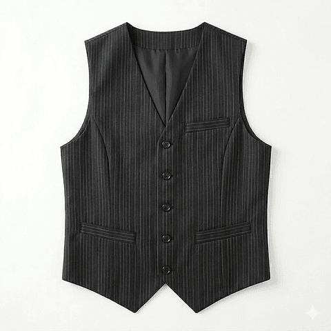 Chaleco Mozo  tela listada