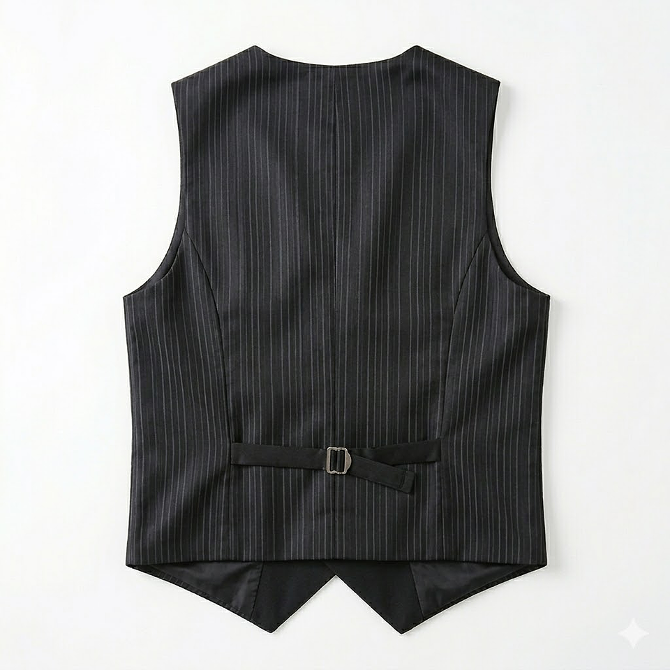 Chaleco Mozo  tela listada 2