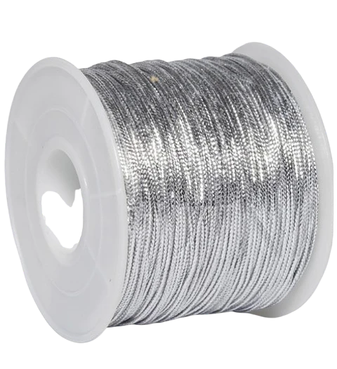 HILO LUREX ROLLO  PLATEADO 100 MT.
