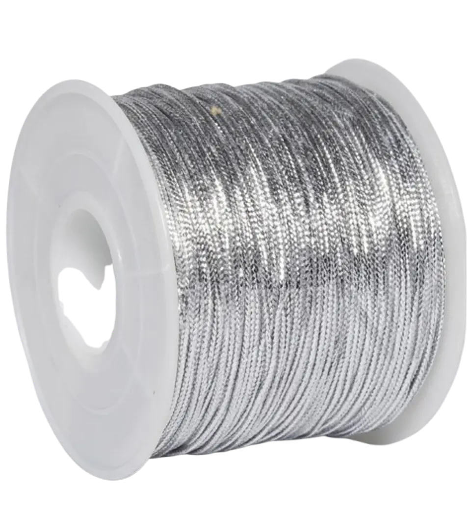 HILO LUREX ROLLO  PLATEADO 100 MT. 1