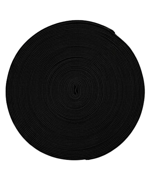 ELASTICO CRUDO NEGRO