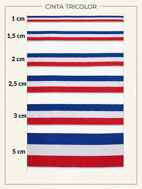 CINTA TRICOLOR X 100 MT