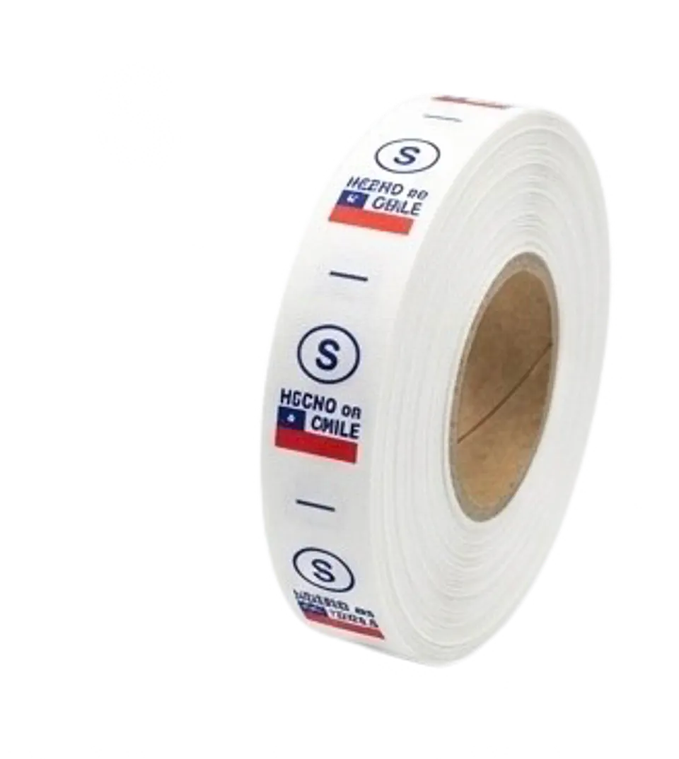  Etiquetas Bandera Chilena 100 MT 1