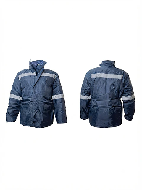 PARKA TÉRMICA C/ REFLECTANTE AZUL MARINO
