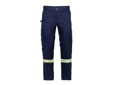 PANTALÓN CARGO GABARDINA CON REFLECTANTE