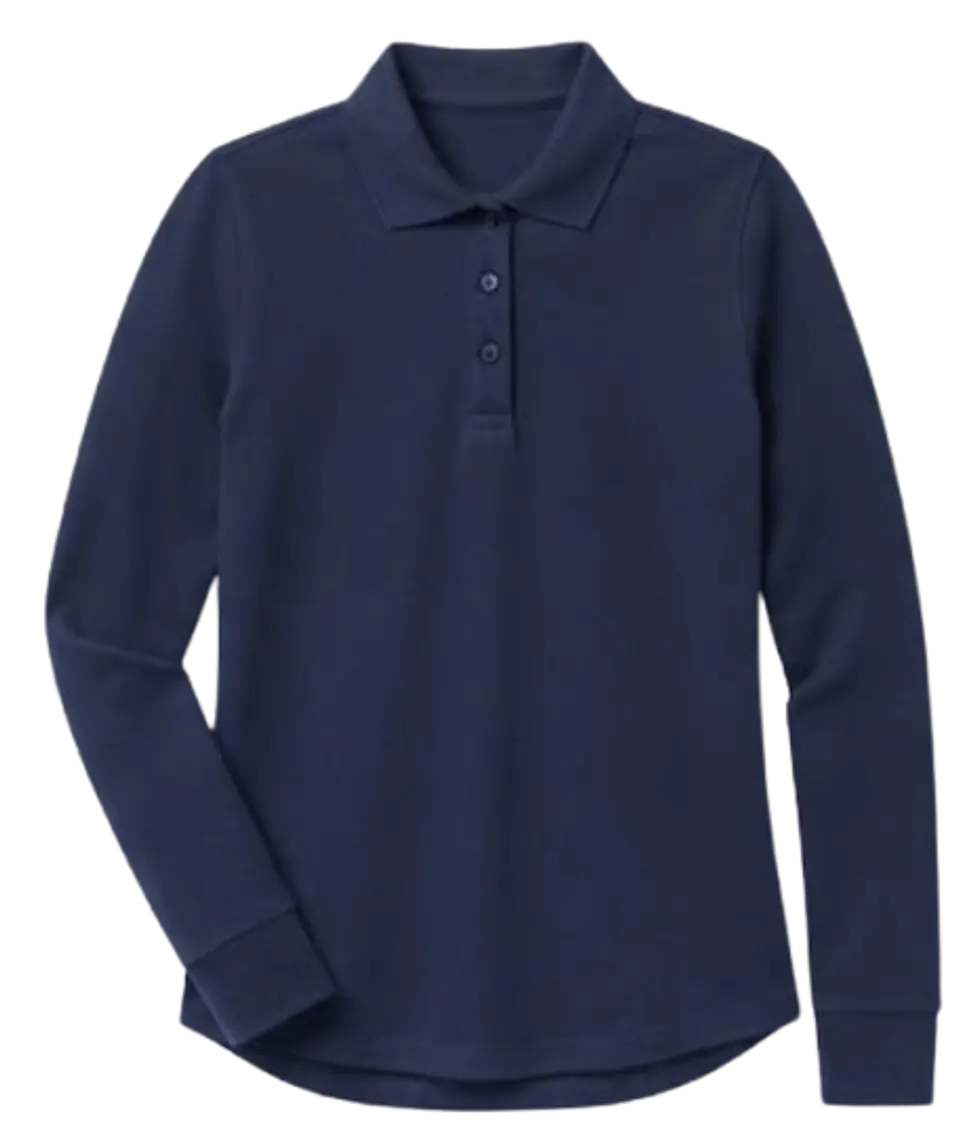 POLERA PIQUE DAMA MANGA LARGA  1