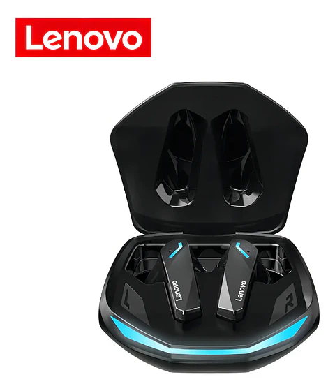 Audífonos Lenovo Gm2pro Inalambrico Gaming Deportivos color negro