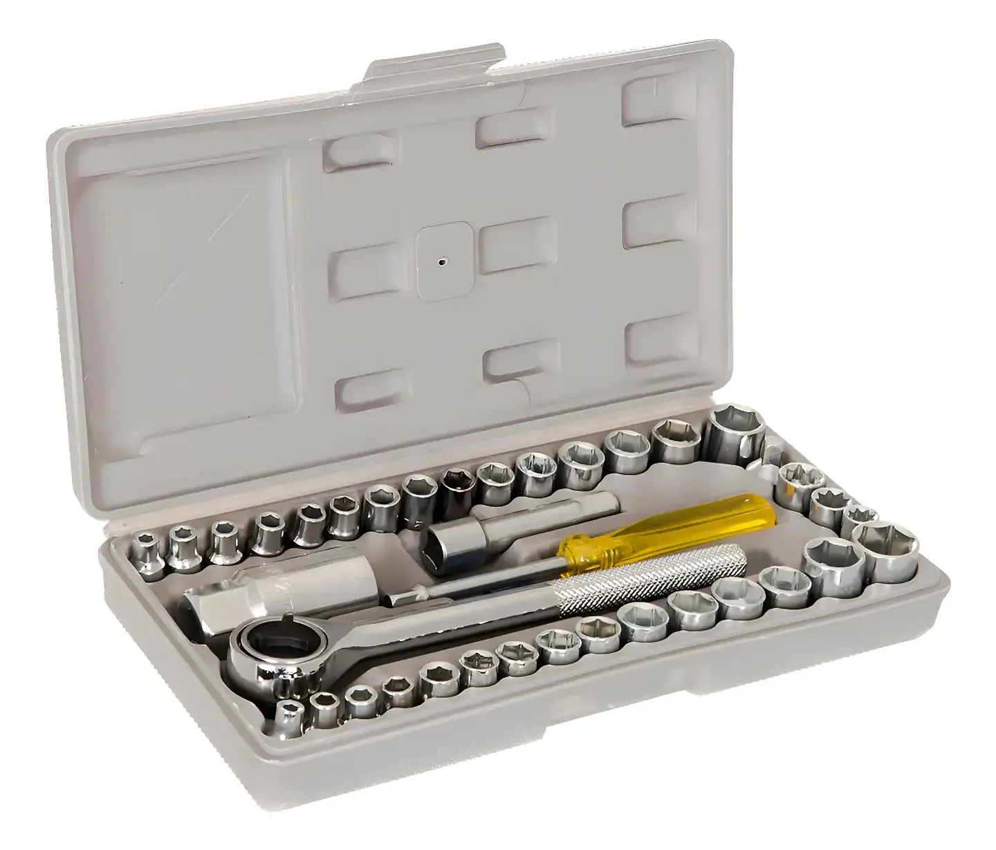 Kit Socket Juego Copas 40 Piezas 1/4 Y 3/8 Profesional 1