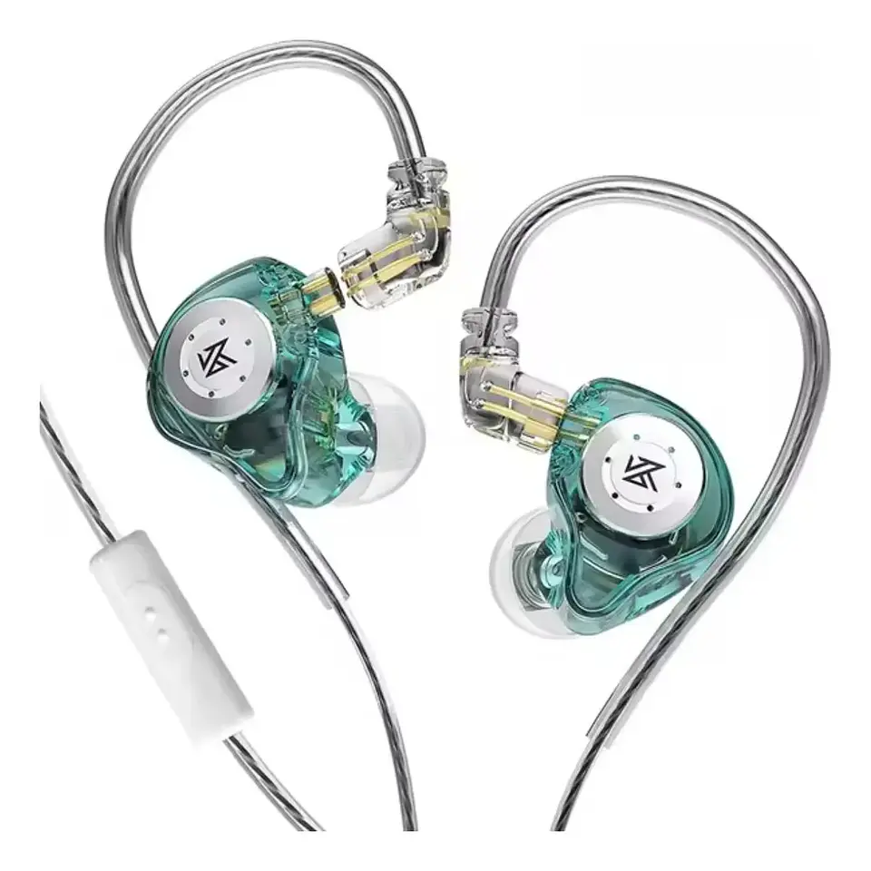 Audífonos in-ear gamer KZ EDX Pro Con microfono KZ EDX Pro verde cristal 1