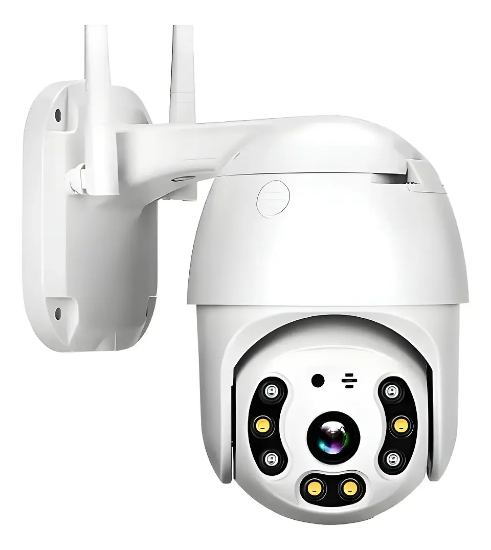 Cámara De Seguridad Domo Exterior Ip Wifi 360° V Noct Jortan Color Blanco 1